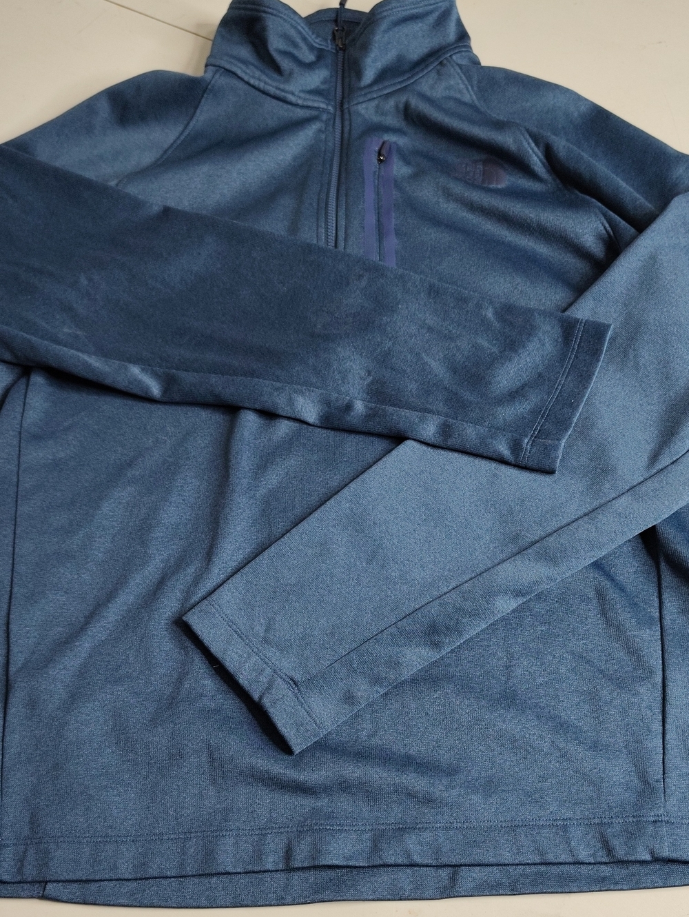 The North Face Canyonlands Half Zip Fleece Pullover Shady Blue Heather Size L - Picture 14 of 15